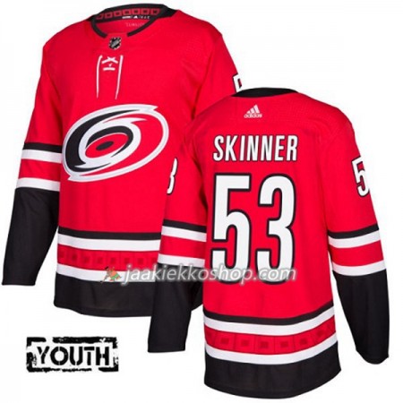 Lapsille NHL Carolina Hurricanes Pelipaita Jeff Skinner 53 Adidas 2017-2018 Punainen Authentic
